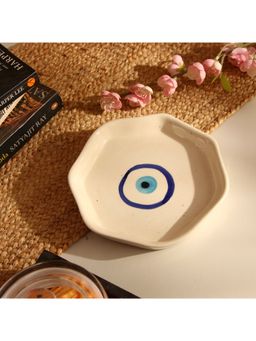 The Decor Mart - Evil Eye Ceramic Small Platter