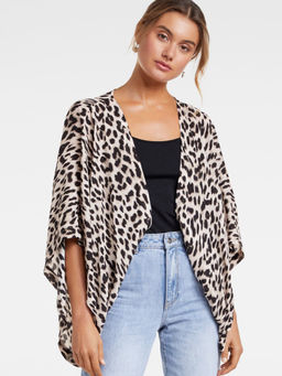 Forever New - Kelly Leopard Print Kimono