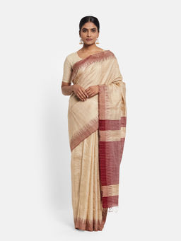 Fabindia - Silk Cotton Woven Sari without Blouse