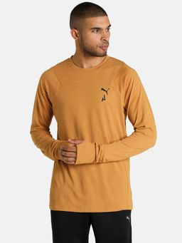 Puma - Seasons Wool Running Men Brown T-Shirt