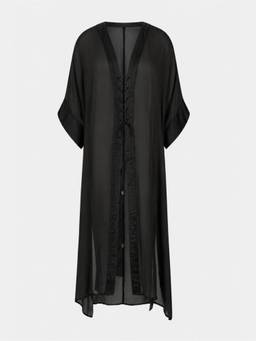 BEYOND - Black Cross Front Sheer Overlay