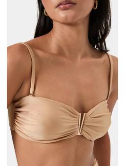 BEYOND - Bronze V Bandeau Bikini Top