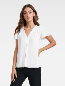Forever New - Elaina Flutter Short Sleeve Top