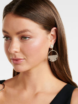 Forever New - Nicole Circle Diamante Drop Earring