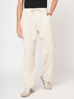 PRONK - Off White Track Pant for Men