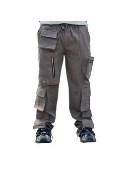 BOTABOCHI - Men's Street Style Brown Cargo Pants