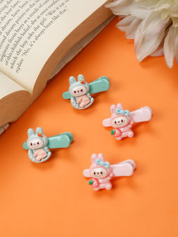 Stol'N - Teddy Designed Hair Clips - Multi-Color (Pack of 4) (3-12 Years)