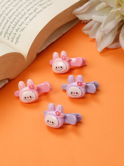 Stol'N - Animal Face Designed Hair Clips - Multi-Color (Pack of 4) (3-12 Years)