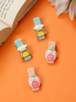 Stol'N - Fruit Applique Hair Clips - Multi-Color (Pack of 4) (3-12 Years)