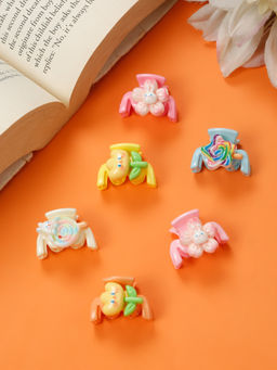 Stol'N - Fruit Applique Hair Clutchers - Multi-Color (Pack of 6) (3-12 Years)