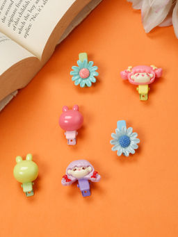 Stol'N - Embellished Hair Clips - Multi-Color (Pack of 6) (3-12 Years)