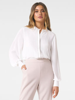 Forever New - Roseanne Trim Pin Tuck Shirt