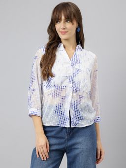 Latin Quarters - Women White Printed Shirt