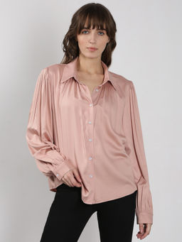 VERO MODA - Peach Full Sleeves Shirt