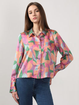 VERO MODA - Pink Printed Shirt