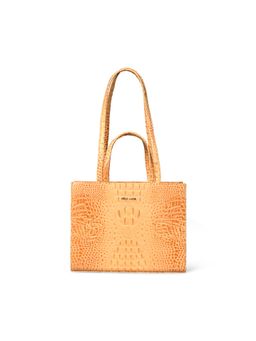 Pelle Luxur - Women's Orange Premium Pu Medium Handbag Bag