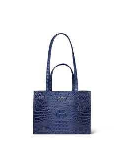 Pelle Luxur - Women's Navy Blue Premium Pu Medium Handbag Bag