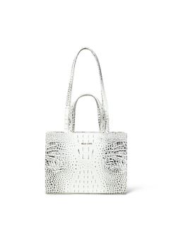 Pelle Luxur - Women's White-Black Premium Pu Medium Handbag Bag