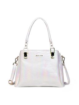 Pelle Luxur - Women's White Premium Pu Medium Shoulder Bag