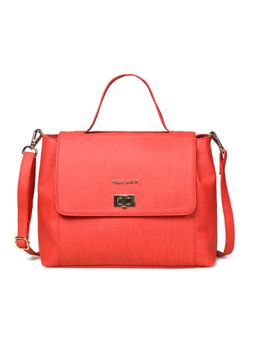 Pelle Luxur - Women's Cherry Red Premium Pu Medium Sling Bag