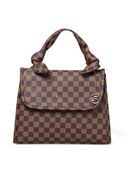 Pelle Luxur - Women's Brown-Wine Premium Pu Medium Satchel Bag