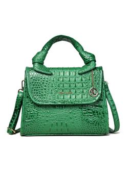 Pelle Luxur - Women's Dark Green Premium Pu Medium Satchel Bag
