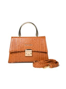 Pelle Luxur - Women's Cognac Brown Premium Pu Small Sling Bag