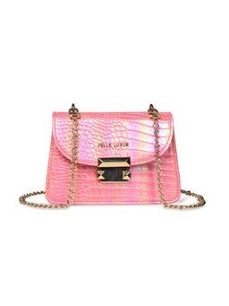 Pelle Luxur - Women's Pink Premium Pu Small Sling Bag