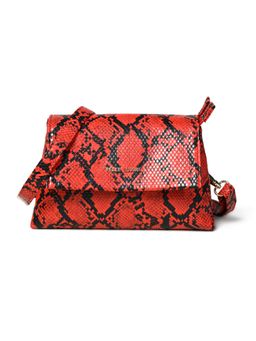 Pelle Luxur - Women's Red-Black Premium Pu Small Sling Bag