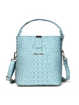 Pelle Luxur - Women's Arctic Blue Premium Pu Small Bucket Bag