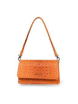 Pelle Luxur - Women's Orange Premium Pu Small Shoulder Bag