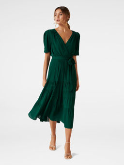 Forever New - Jordan Puff Sleeve Tiered Midi Dress