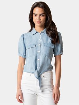 Forever New - Tori Denim Puff Sleeve Shirt