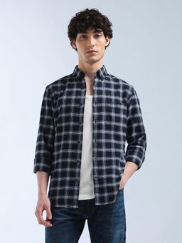Flying Machine - Blue Checks Regular Shirt