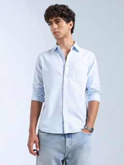Flying Machine - Blue Stripes Regular Shirt