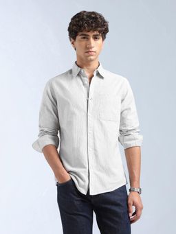 Flying Machine - Black Stripes Regular Shirt