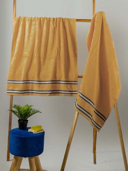 Nautica - Super Soft Zero Twist 100% Cotton Towel -2Pc Bath Towel Solid-Beige