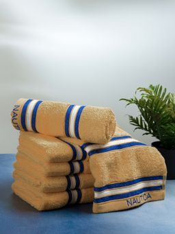 Nautica - Super Soft Zero Twist 100% Cotton Towel -6Pc Hand Towel Solid-Beige
