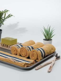 Nautica - Super Soft Zero Twist 100% Cotton Towel -4Pc Face Towel Solid-Beige