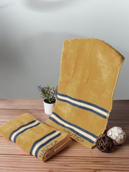 Nautica - Super Soft Zero Twist 100% Cotton Towel -2Pc Hand Towel Solid-Beige