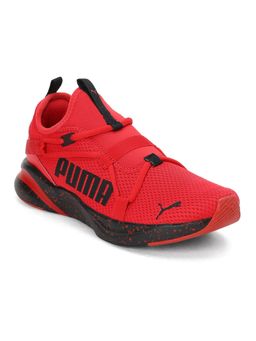 Puma - Softride Rift Slip On Speckle Junior Boys Red Casual Shoes