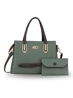 E2O - Green Solid Handbag