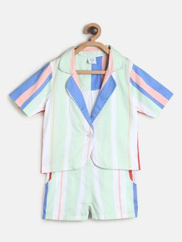 MINI KLUB - Girls Multi-Color Shirt and Shorts (Set of 2)