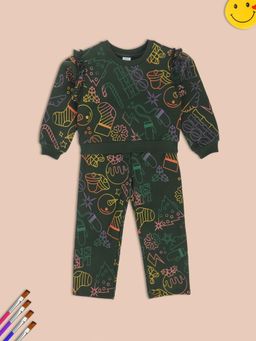 MINI KLUB - Girls Green Top and Pants (Set of 2)