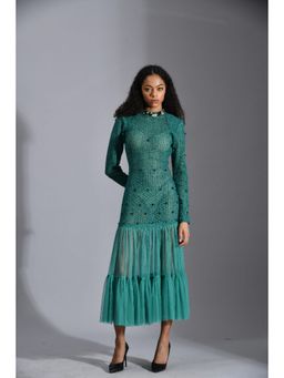 Bhanuni by Jyoti - Emerald Midi Dress - Green
