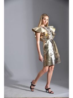 Bhanuni by Jyoti - Seren Midi Dress - Gold