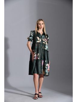 Bhanuni by Jyoti - Pine Knee Dress - Green