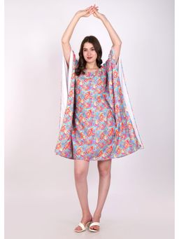 Seona Couture - Kaleidoscope Charm Kaftan Dress - Multi-Color