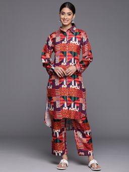 Varanga - Women Workwear Multi-Color Printed Kurta With Pant (Set Of 2)