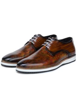 Mille Dollari - Men Baron Patina Derbies - Brown